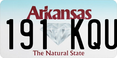 AR license plate 191KQU