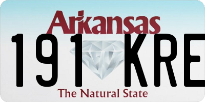 AR license plate 191KRE