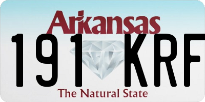 AR license plate 191KRF