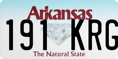 AR license plate 191KRG