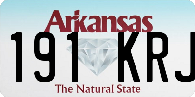 AR license plate 191KRJ