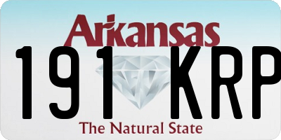 AR license plate 191KRP