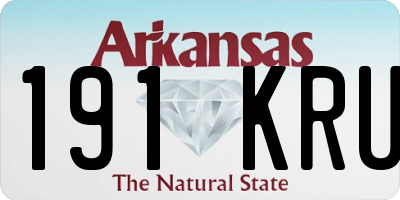 AR license plate 191KRU