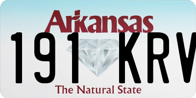 AR license plate 191KRV