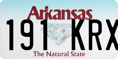 AR license plate 191KRX