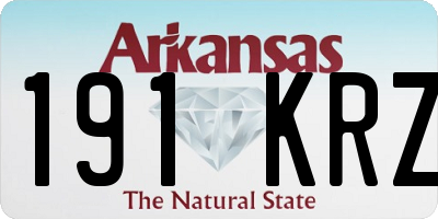 AR license plate 191KRZ