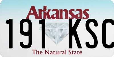 AR license plate 191KSC