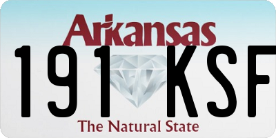 AR license plate 191KSF