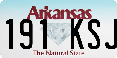 AR license plate 191KSJ