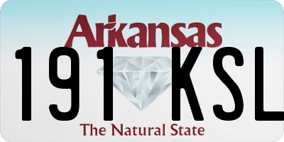 AR license plate 191KSL