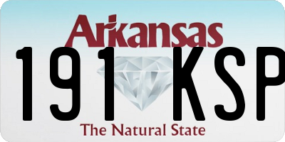 AR license plate 191KSP