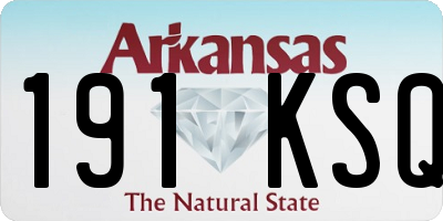 AR license plate 191KSQ