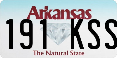 AR license plate 191KSS
