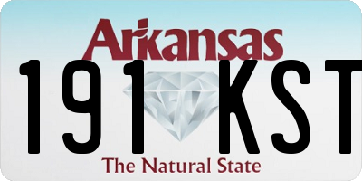 AR license plate 191KST