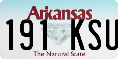 AR license plate 191KSU