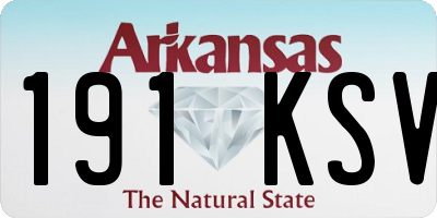 AR license plate 191KSV