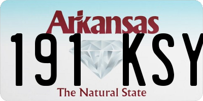 AR license plate 191KSY