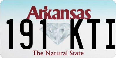 AR license plate 191KTI