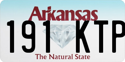 AR license plate 191KTP