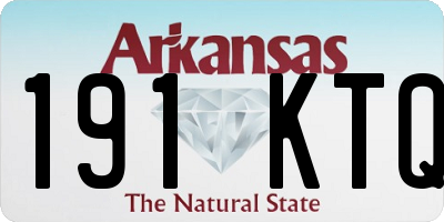AR license plate 191KTQ