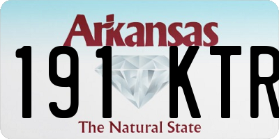 AR license plate 191KTR