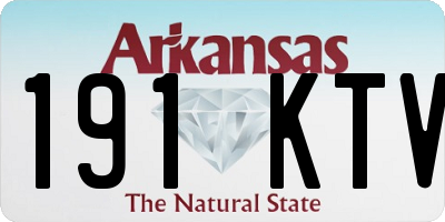 AR license plate 191KTV