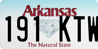 AR license plate 191KTW