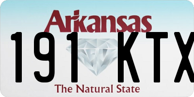 AR license plate 191KTX