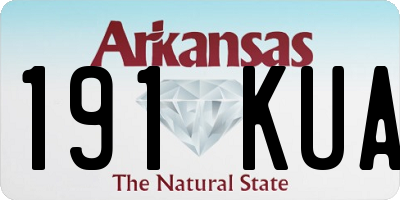 AR license plate 191KUA