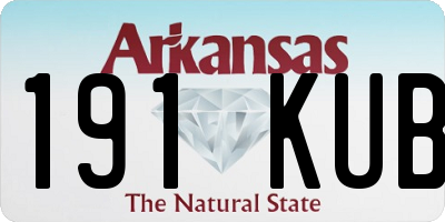 AR license plate 191KUB