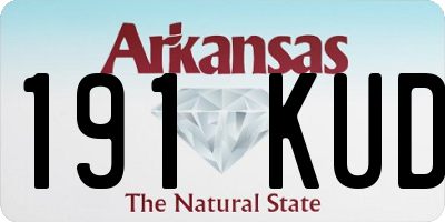 AR license plate 191KUD