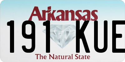 AR license plate 191KUE