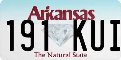 AR license plate 191KUI