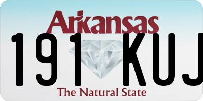 AR license plate 191KUJ