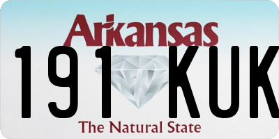 AR license plate 191KUK