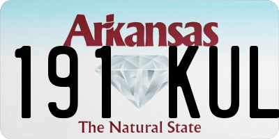 AR license plate 191KUL