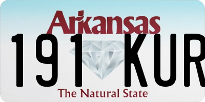 AR license plate 191KUR