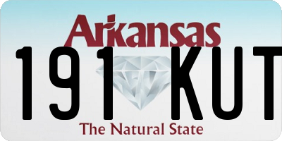 AR license plate 191KUT