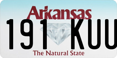 AR license plate 191KUU