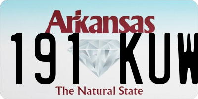 AR license plate 191KUW
