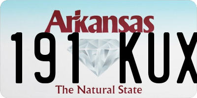 AR license plate 191KUX