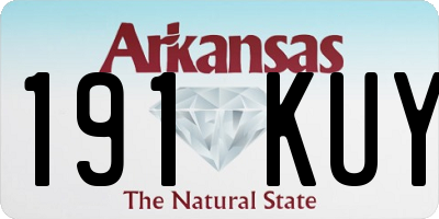 AR license plate 191KUY