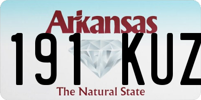 AR license plate 191KUZ