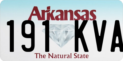 AR license plate 191KVA