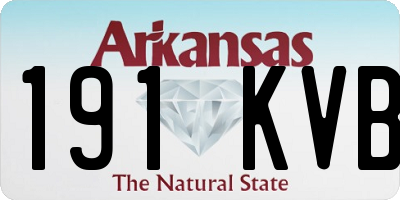 AR license plate 191KVB