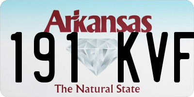 AR license plate 191KVF
