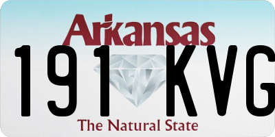AR license plate 191KVG