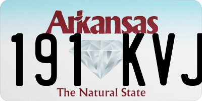 AR license plate 191KVJ