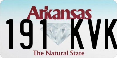 AR license plate 191KVK