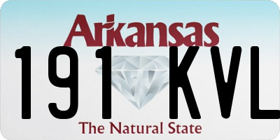 AR license plate 191KVL